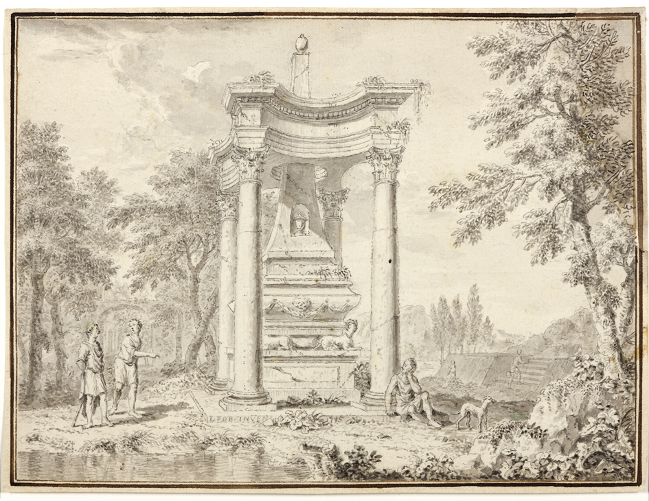 Gefantaseerd classicistisch parklandschap